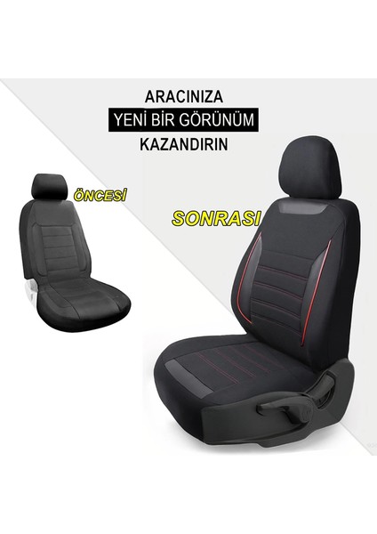 Z&C MAXTECH Üniversal Tüm Araçlara Uyumlu  Oto Koltuk Kılıfı Seti  Smart K Serisi