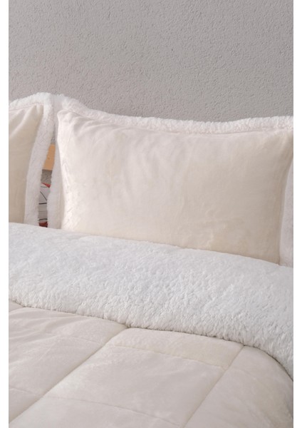 Comforter Tek Kişilik Battaniye Seti - Krem