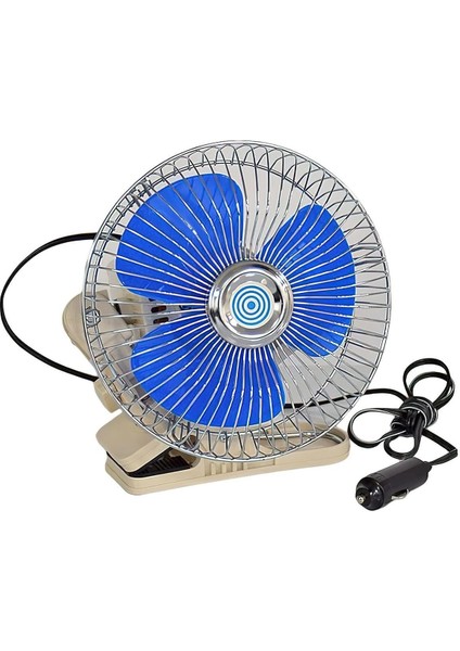 Oto Vantilatör Mandallı Döner Başlıklı Araç Içi Fan 12 Volt