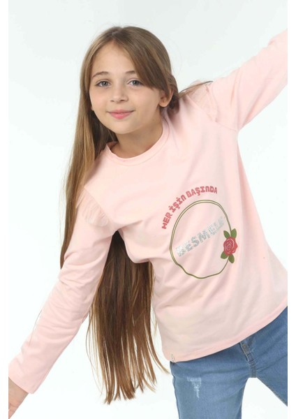 Kız Çocuk Uzun Kollu Tişörtıslami Besmele Baskılı fırsatları