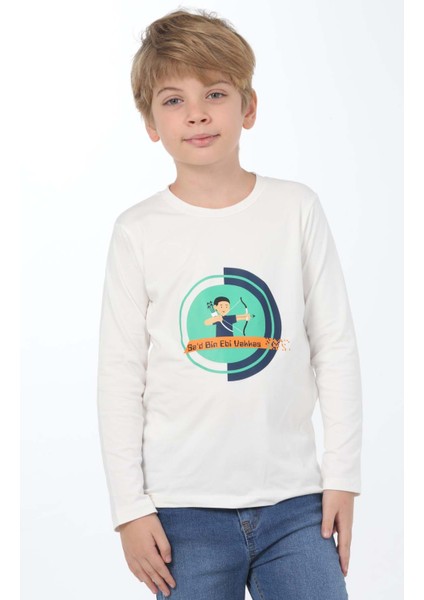 Erkek Çocuk Uzun Kolluıslami Sahabe Okçuluk Baskılı Tişört fiyatları