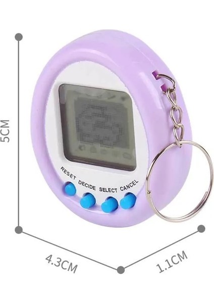 Red Rook Sanal Bebek Tamagotchi Nostaljik Oyuncak Çoklu Hayvan Seçeneği Lila Renkli