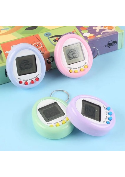 Red Rook Sanal Bebek Tamagotchi Nostaljik Oyuncak Çoklu Hayvan Seçeneği Lila Renkli