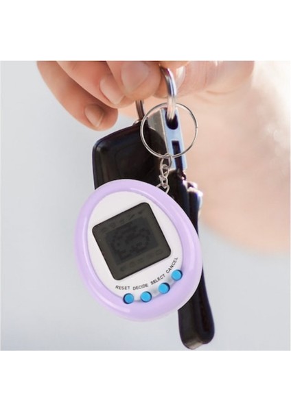 Red Rook Sanal Bebek Tamagotchi Nostaljik Oyuncak Çoklu Hayvan Seçeneği Lila Renkli