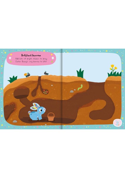 Easter Bunny Sparkly Sticker Activity Book
