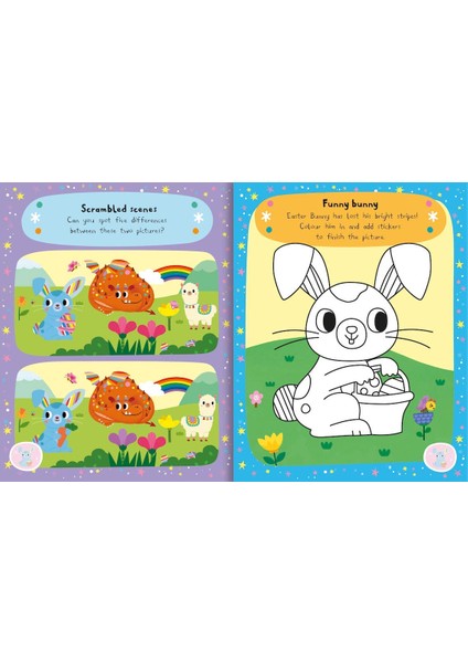 Easter Bunny Sparkly Sticker Activity Book