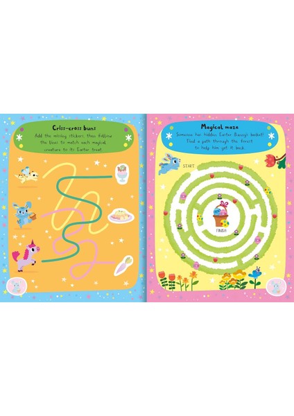 Easter Bunny Sparkly Sticker Activity Book