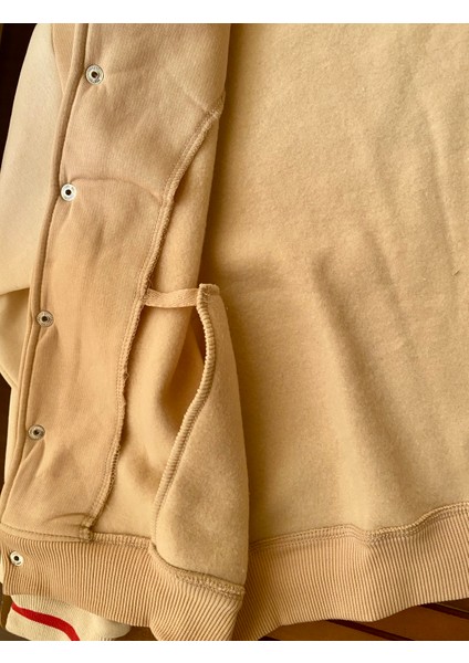 Babyaden 3 Iplik Dokuma Şardonlu Çift Cepli Punch Işlemeli Kız Çocuk Kolej Ceket modelleri