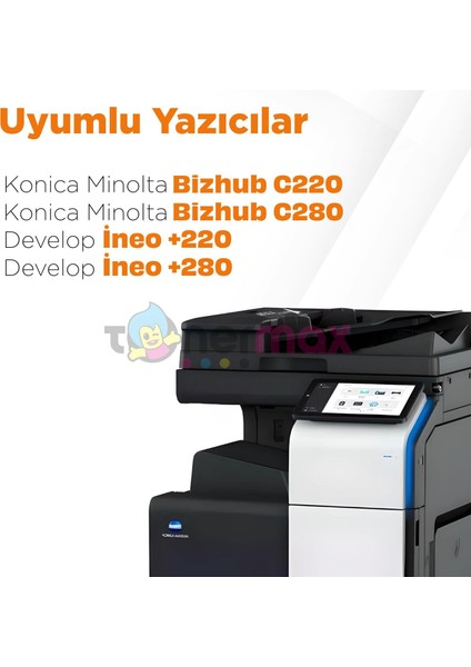 Konica Minolta TN-216C / Bizhub C220 / Bizhub C280 Mavi Muadil Toner