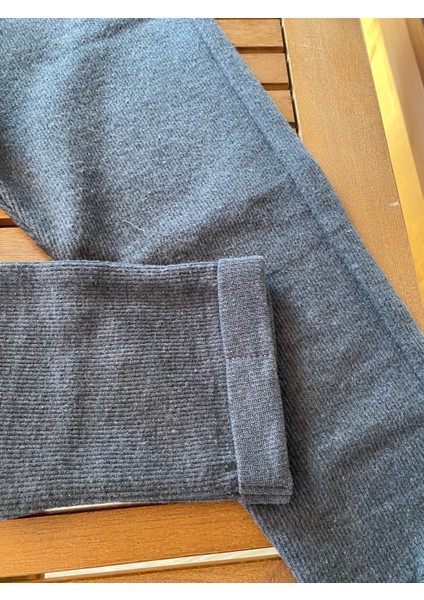 Babyaden Fitilli Dokuma Gri / Lacivert Erkek Çocuk Eşofman Altı modelleri