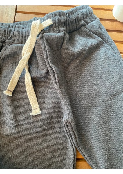 Babyaden Fitilli Dokuma Gri / Lacivert Erkek Çocuk Eşofman Altı fırsatları