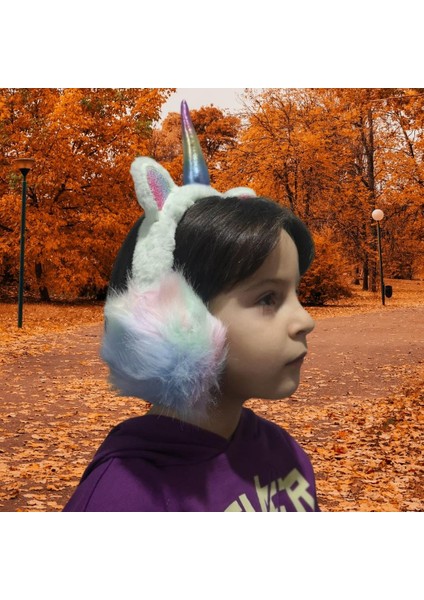 Yeşil Uncrn Tasarım Soğuktan Koruyucu Kulaklık