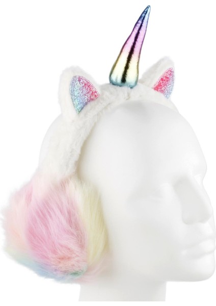 Beyaz Uncrn Tasarım Soğuktan Koruyucu Kulaklık modelleri