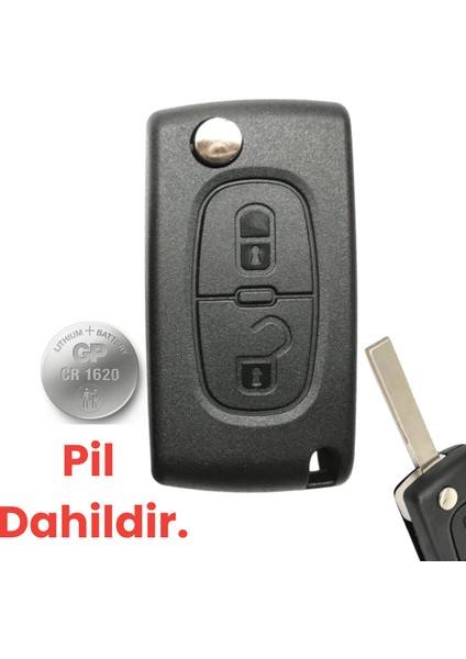 Pejo Peugeot 206 207 208 2008 307 308 3008 407 508 5008 Uzaktan Anahtar Kabı Anahtar Kılıfı