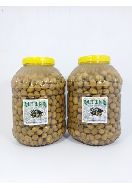 ETİK YERLİ ÜRÜNLER Gemlik Cinsi Kırma Tatlanmış Zeytin 2'li Paket 5 Kg+5 Kg Eski Sezon Ürünü