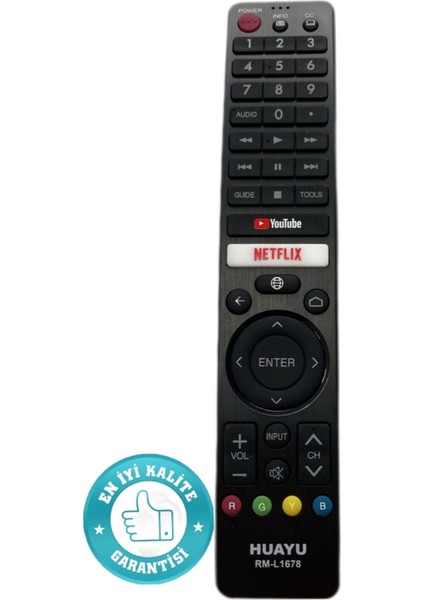 Sharp Akıllı Tv Uzaktan Kumanda RM-L1678 Için Aquos LCD LED GB234WJSA GB346WJSA GA455WJSA GB139WJSA