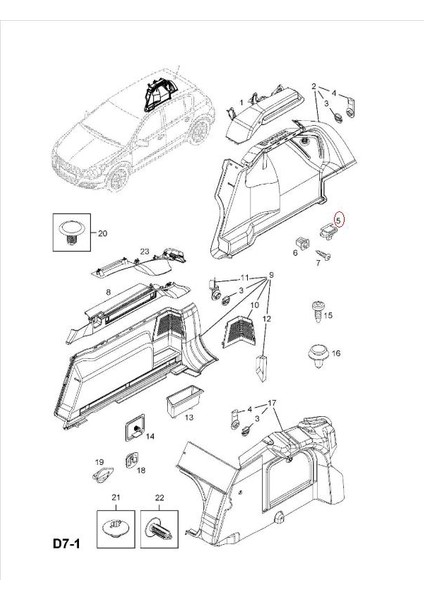 Nvr Renault Kangoo Kapı Eşik Klipsi 15 Adetli Paket 7703077477 fırsatları