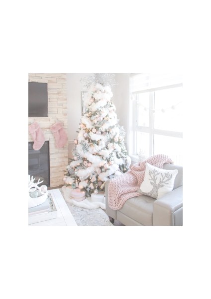 Peluş Yılbaşı Ağacı Örtüsü Yılbaşı Çam Ağacı Örtüsü 150 cm Çaplı Sevaradekor