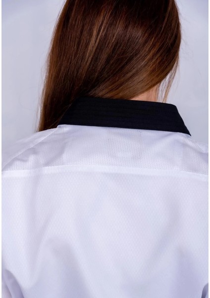 Profesyonel Siyah Yaka Ultra Fighter Kumaş Taekwondo Elbisesi modelleri