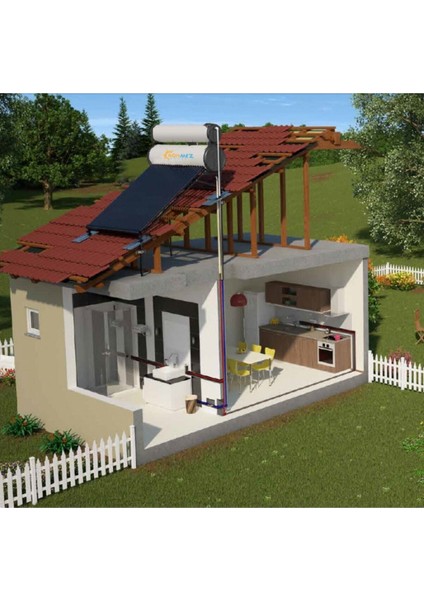 Solar Enerji 18X Krom Vakum Tüplü Güneş Enerji Sıcak Su Sistemleri