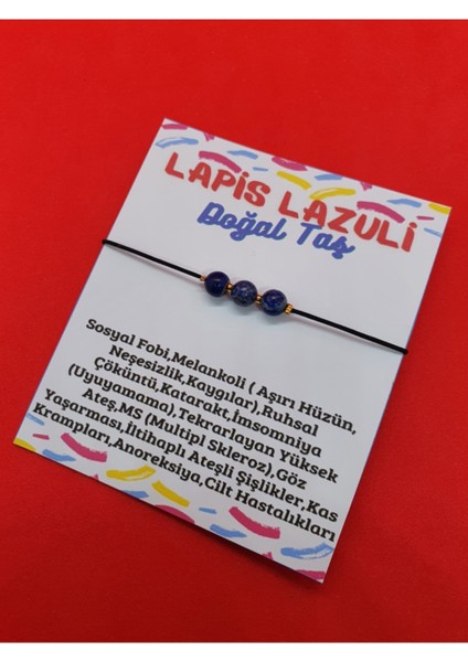 Lapis Lazuli Taşı Doğal Taş Bileklik