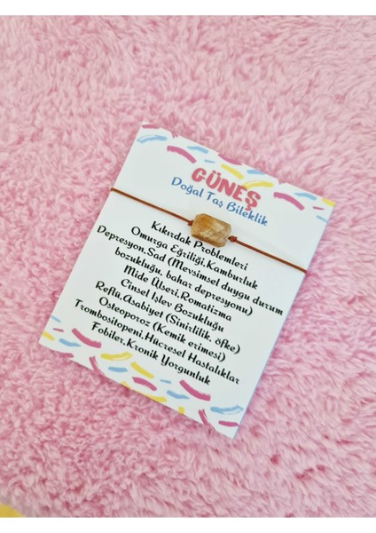 Güneş Taşı Bileklik Ayarlamalı Ipli Orijinal Doğal Taş Asansörlü Kilit Sistemi fiyatları