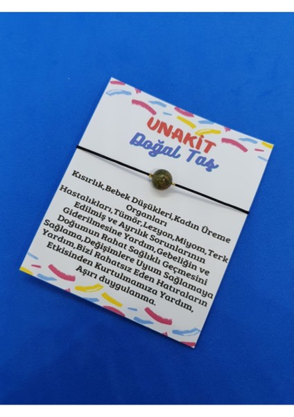 Unakit Taşı Doğal Taş Bileklik