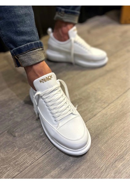 Bağcıklı Cilt Deri Ortopedik Taban Beyaz Erkek Günlük Sneaker Ayakkabı fiyatları