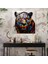 Fusion Kara Panter Cam Baskı - Kara Panter, Ev Dekorasyonu, Modern Sanat, Cam Duvar Sanatı, 70X70 3