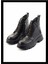 Siyah Hakiki Deri Kadın Bot & Bootie K02180034203 1