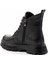 Siyah Hakiki Deri Kadın Bot & Bootie K02180034203 4