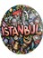 Cam Kesme Tahtası Yuvarlak Istanbul Yazılı 30X30 cm 4