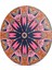 Cam Kesme Tahtası Yuvarlak Mandala Desenli 30X30 cm 4
