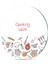Cam Kesme Tahtası Yuvarlak Cooking Love Desenli 30X30 cm 4