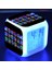 7 Renkli LED Kare Dijital Alarmlı Saat - Beyaz (Yurt Dışından) 1