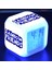 7 Renkli LED Kare Dijital Alarmlı Saat - Beyaz (Yurt Dışından) 1