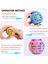 2 In1 Dönen Fidget Spinner Sihirli Fasulye Sonsuzluk Küp Stres Giderici Top Yetişkinler Çocuklar Unise - Çocuk Eğitici Bulmaca Küp Oyuncaklar Mavi (Yurt Dışından) 4