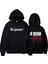 The Weeknd Ön-Arka Baskılı Siyah Unisex Oversize Kapüşonlu Sweatshirt 2