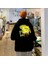 Touz Moda Street Wear Sunger Bob Oversize Unisex Siyah Sweatshirt 1