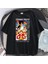 Harajuku Anime One Piece Strawhat Siyah Oversize T-Shirt 1
