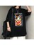 Harajuku Anime One Piece Strawhat Siyah Oversize T-Shirt 2