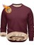 Ghassy Co. Erkek Ultra Termal Sherpa Peluş Astarlı Bisiklet Yaka Sweatshirt 1