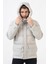 Edmonton 58101SLIM Fit Kapüşonlu Kaban Taş 2