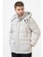 Edmonton 58101SLIM Fit Kapüşonlu Kaban Taş 4