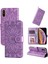 iPhone Xs Max ile Uyumlu Sunflower Kabartmalı Pu Deri Cüzdan Kılıf Kart Yuvaları ve Kickstand ile Çevirmeli Koruyucu Telefon Kapağı (Yurt Dışından) 1