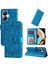 Realme 10 Pro Plus ile Uyumlu Sunflower Kabartmalı Pu Deri Cüzdan Kılıf Kart Yuvaları ve Kickstand ile Çevirmeli Koruyucu Telefon Kapağı (Yurt Dışından) 1