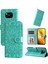 Xiaomi Poco X3/x3 Pro/x3 Nfc ile Uyumlu Sunflower Kabartmalı Pu Deri Cüzdan Kılıf Kart Yuvaları ve Kickstand ile Çevirmeli Koruyucu Telefon Kapağı (Yurt Dışından) 1