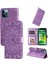 iPhone 13 Mini ile Uyumlu Sunflower Kabartmalı Pu Deri Cüzdan Kılıf Kart Yuvaları ve Kickstand ile Çevirmeli Koruyucu Telefon Kapağı (Yurt Dışından) 1