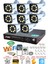 8 Kameralı 5mp Lens 1080p 2mp Color Görüntü 8 Warm Led Gece Görüş FullHd Güvenlik Kamera 5520W 500GB 1