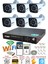 6 Kameralı 5mp Lens 1080p 2mp Color Görüntü 8 Warm Led Gece Görüş FullHd Güvenlik Kamera 5520W 1TB 2